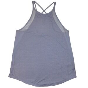 Lululemon Run Off-Route Tank Iron Purple Running Mesh Strappy Athleisure Women 6